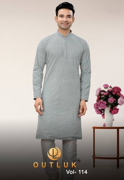 OUTLOOK VOL-114 BY OUTLOOK LUCKNOWI KURTA PAJAMA MENS WEAR